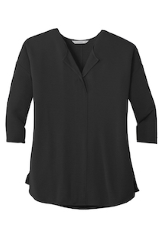 Picture of Port Authority Ladies Concept 3/4-Sleeve Soft Split Neck Top