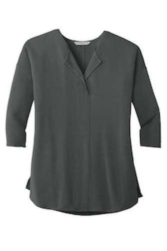 Picture of Port Authority Ladies Concept 3/4-Sleeve Soft Split Neck Top