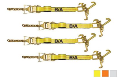 Picture of B/A Products 4-Point Tie Down Kits with Cluster and Wide Handled Ratchets with Chains

