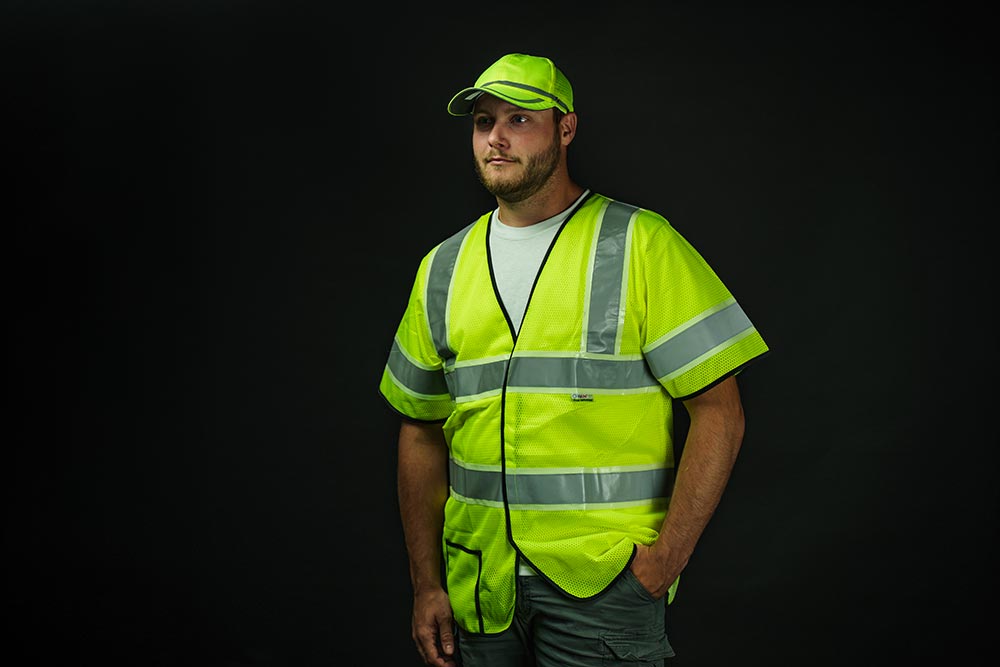 Picture of Alpha Workwear Class 3 Glow-in-the-Dark Classic Short Sleeve Safety Vest