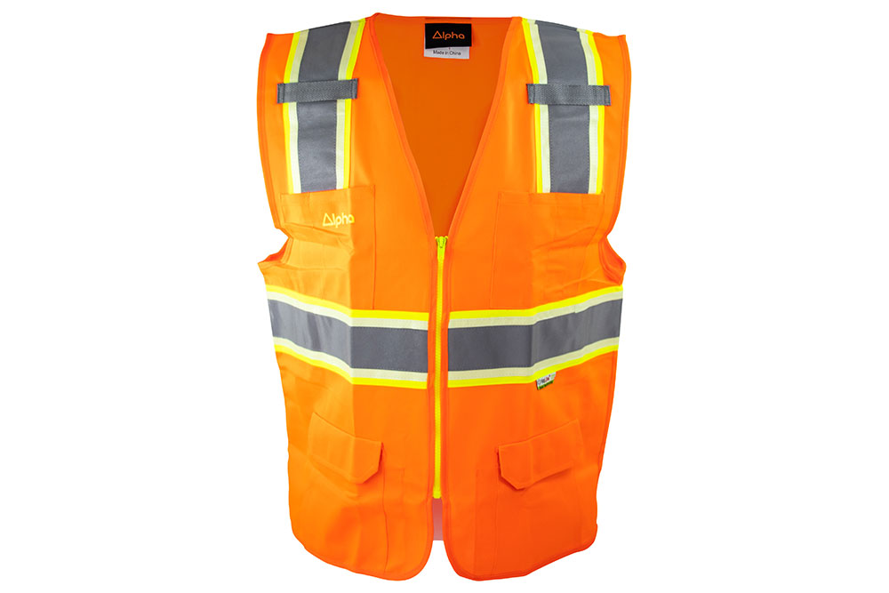 Picture of Alpha Workwear Class 2 Glow-in-the-Dark Surveyor Vest