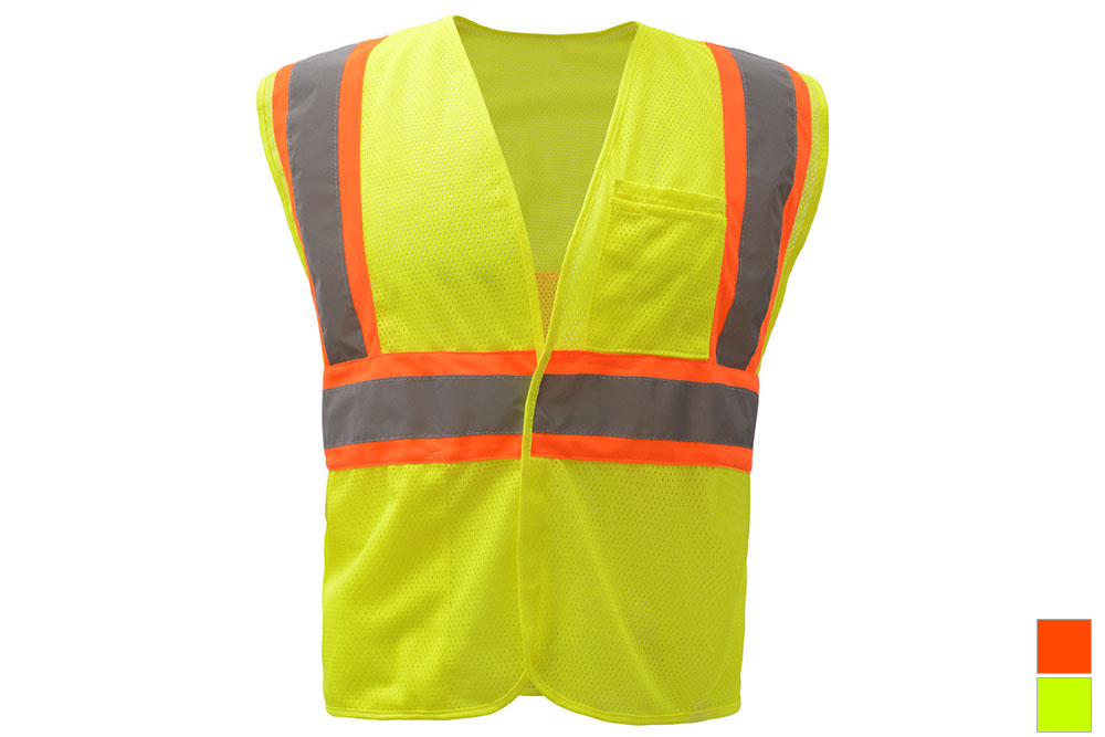 Picture of GSS Safety Class 2 Two Tone Mesh Hook and Loop Safety Vest