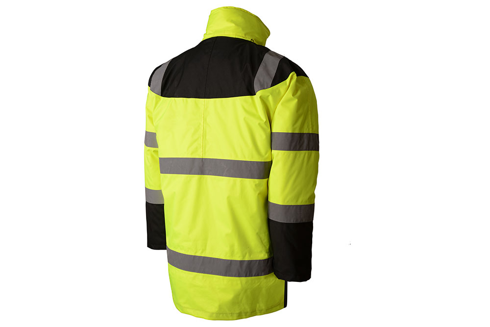 Picture of GSS Safety Class 3 Waterproof Fleece-Lined Parka Jacket with Black Bottom