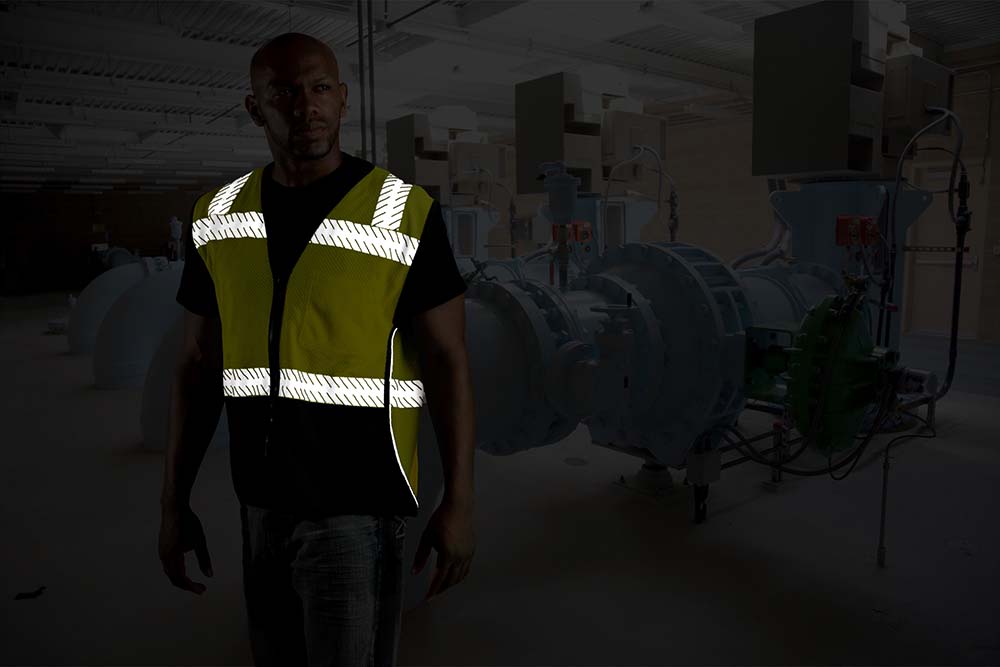 Picture of Kishigo Class 2 Black Series Flame Resistant Mesh Vest