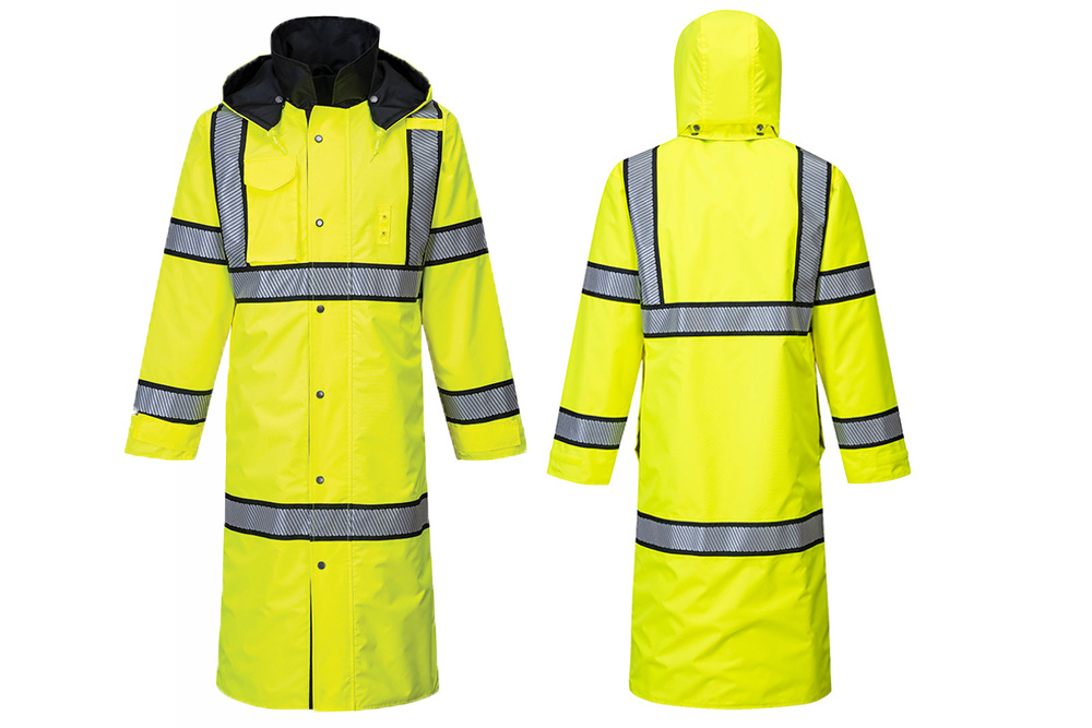 Picture of Portwest Hi-Vis Reversible 48" Rain Coat