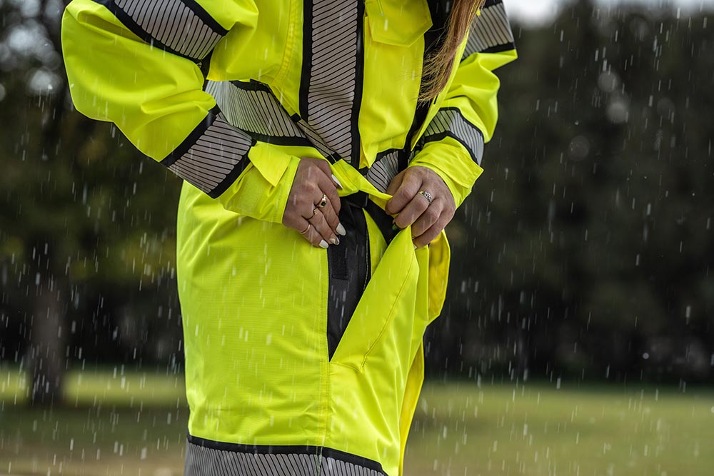 Picture of Portwest Hi-Vis Reversible 48" Rain Coat