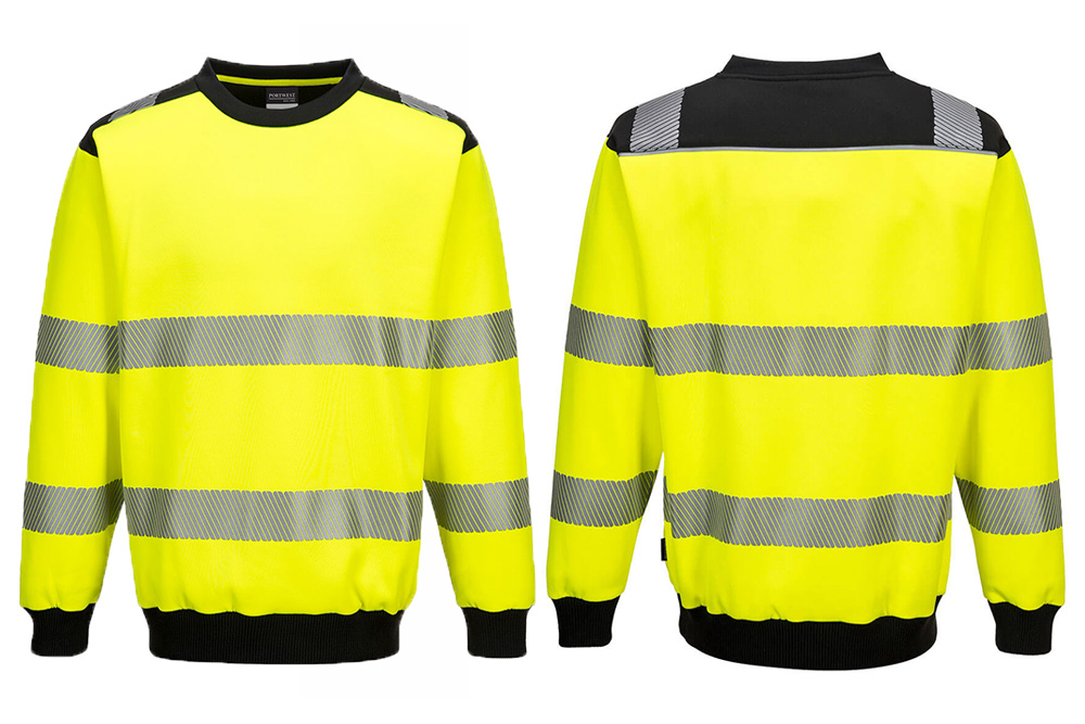 Picture of Portwest Hi-Vis Crew Neck Sweatshirt