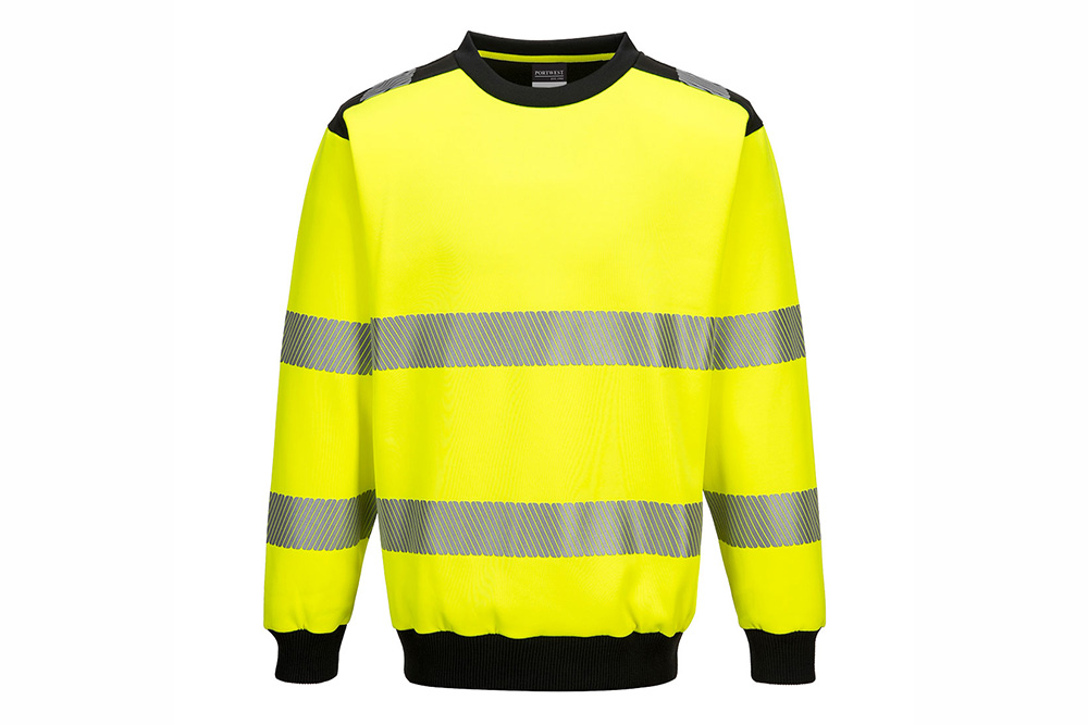 Picture of Portwest Hi-Vis Crew Neck Sweatshirt