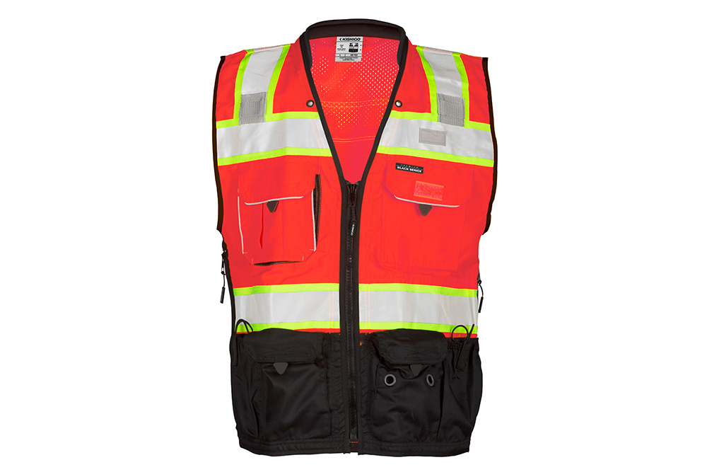 Picture of Kishigo Class 2 Black Series Surveyors Vest