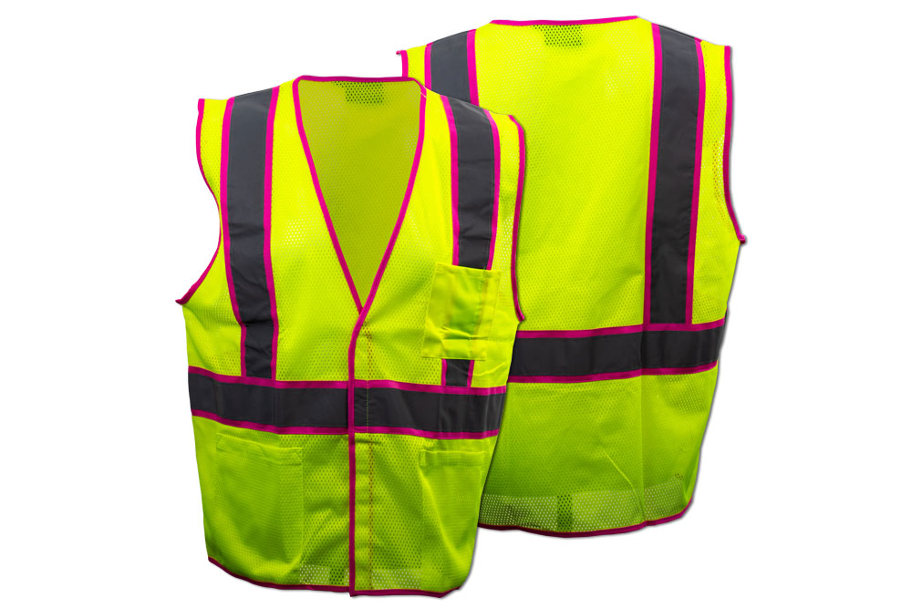 Picture of ERB Safety Class 2 Pink Trim Vest