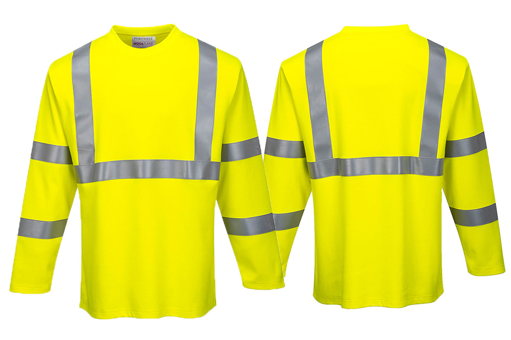 Picture of Portwest FR Hi-Vis Long Sleeve T-Shirt