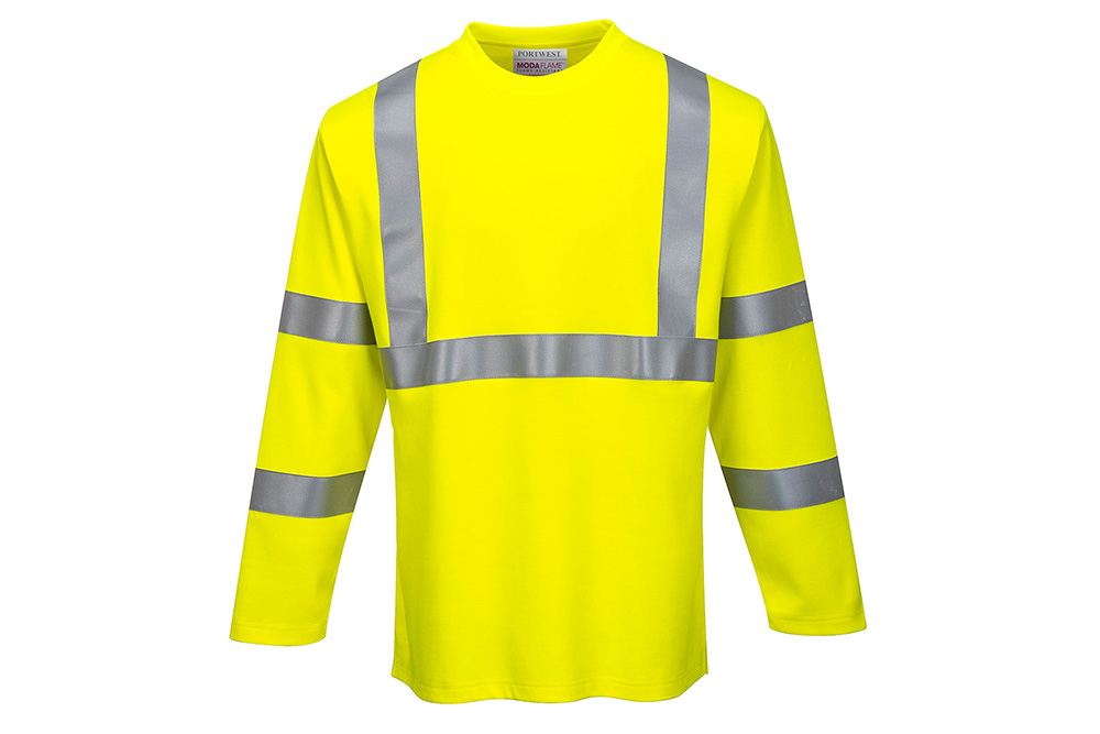 Picture of Portwest FR Hi-Vis Long Sleeve T-Shirt
