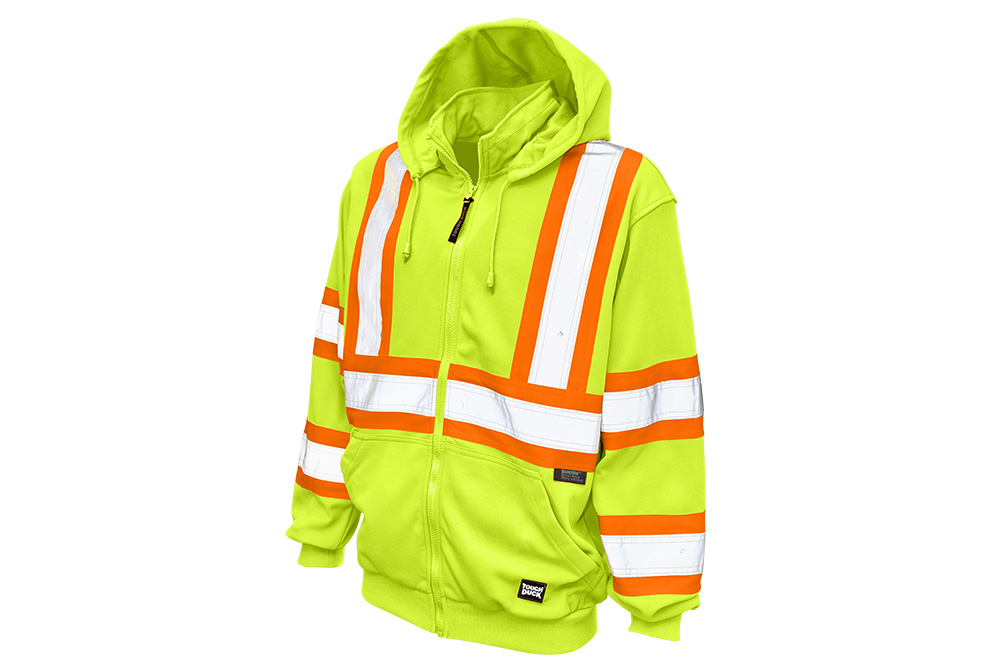 Picture of Tough Duck Safety Unlined Full-Zip Hooded Sweatshirt