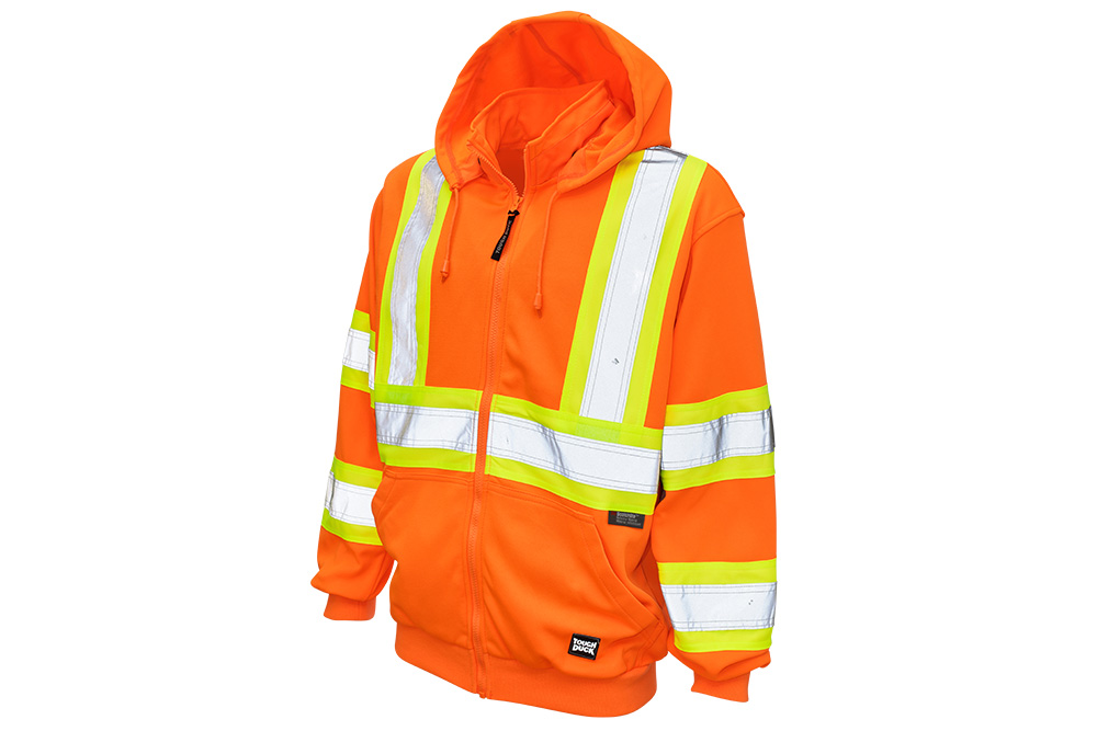 Picture of Tough Duck Safety Unlined Full-Zip Hooded Sweatshirt