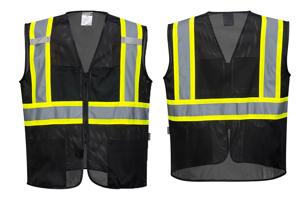 Picture of Portwest Iona Plus Black Mesh Vest