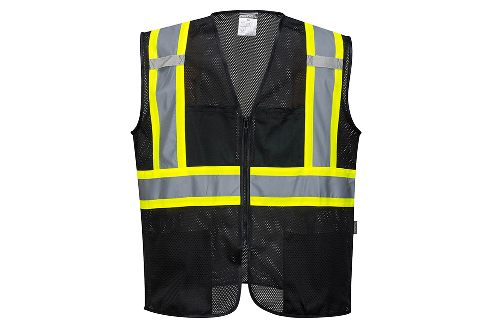 Picture of Portwest Iona Plus Black Mesh Vest