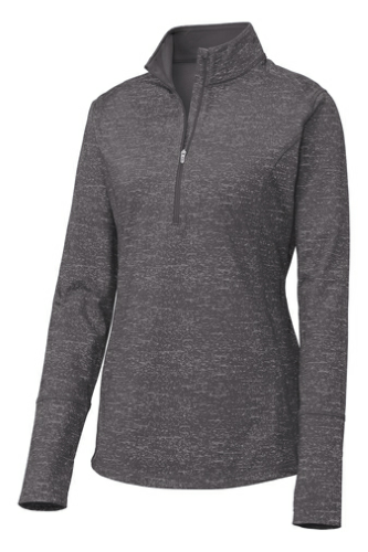 Picture of Sport-Tek Ladies Sport-Wick Stretch Reflective 1/2-Zip Pullover