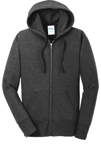 Picture of Port & Company Ladies Core Fleece Full-Zip Hooded Sweatshirt