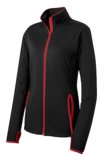 Picture of Sport-Tek Ladies Sport-Wick Stretch Contrast Full-Zip Jacket