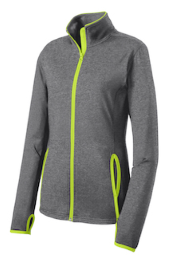 Picture of Sport-Tek Ladies Sport-Wick Stretch Contrast Full-Zip Jacket