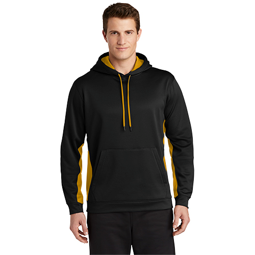 Picture of Sport-Tek Sport-Wick Fleece Colorblock Hooded Pullover