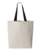 Picture of Q-Tees 11L Canvas Tote with Contrast-Color Handles