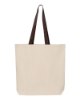 Picture of Q-Tees 11L Canvas Tote with Contrast-Color Handles