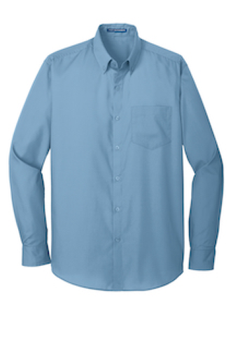 Picture of Port Authority Long Sleeve Carefree Poplin Shirt