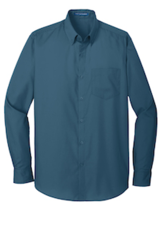 Picture of Port Authority Long Sleeve Carefree Poplin Shirt