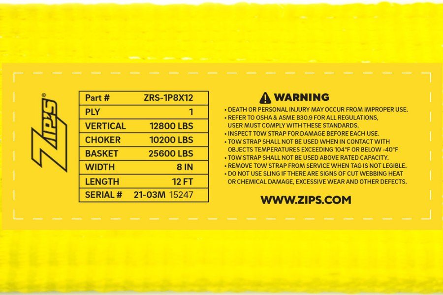 Picture of Zip's Recovery Strap - 1 Ply