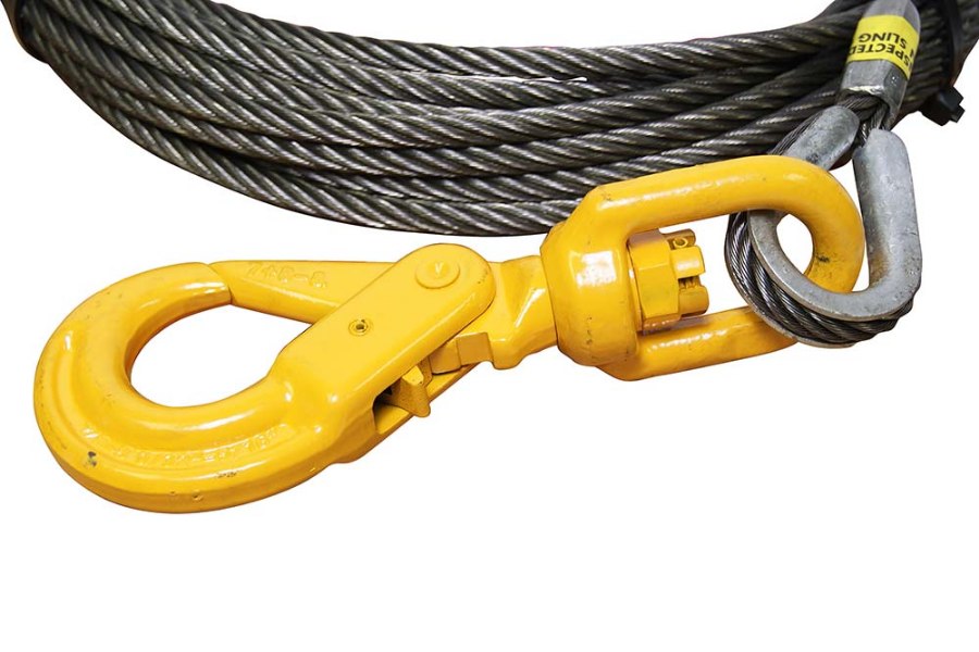 Picture of All-Grip Steel Core Winch Cable with Self-Locking Swivel Hook