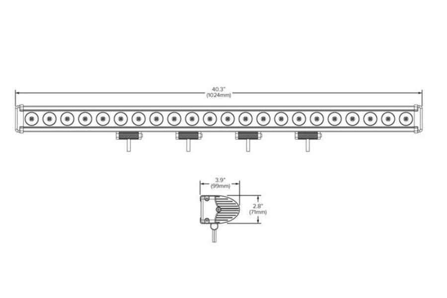 Picture of Hamsar 40" LED Utility Light Bar