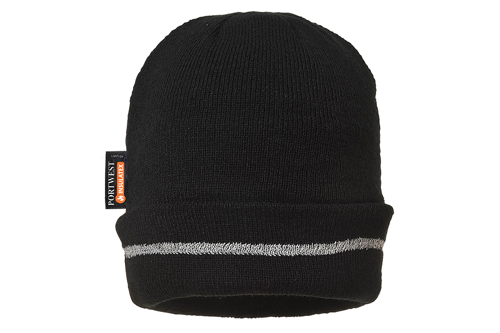 Picture of Portwest Reflective Trim Knit Hat Insulatex Lined