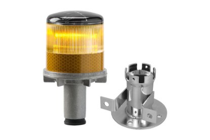 Picture of TAPCO Solar-Powered Amber LED Strobe Cone Light