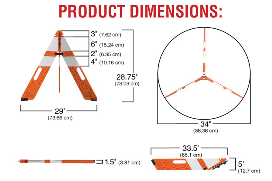 Picture of PSS FirstGard 28" Foldable Safety Cone