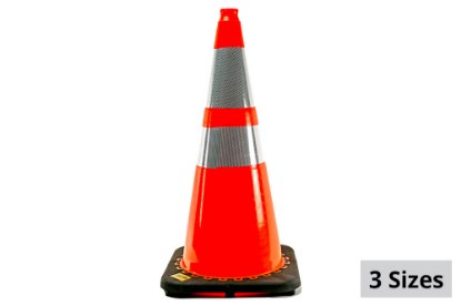 Picture of SafeAll MUTCD Orange Reflective Traffic Cone