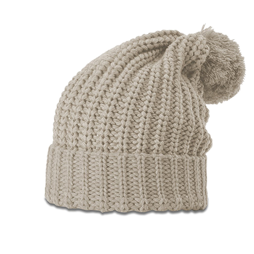 Picture of Richardson Chunky Cable Cuffed Pom Beanie