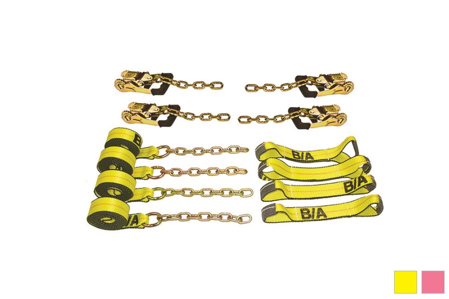 Picture of B/A Products 8-Point Tie-Down System with Chains and Gradual Release Ratchets