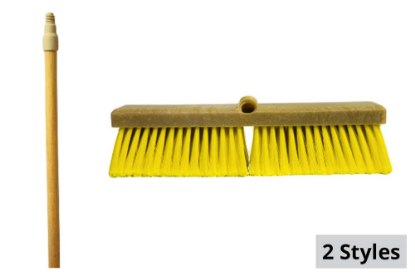 Picture of Bruske 14" Yellow Truck Wash Poly Block Brush