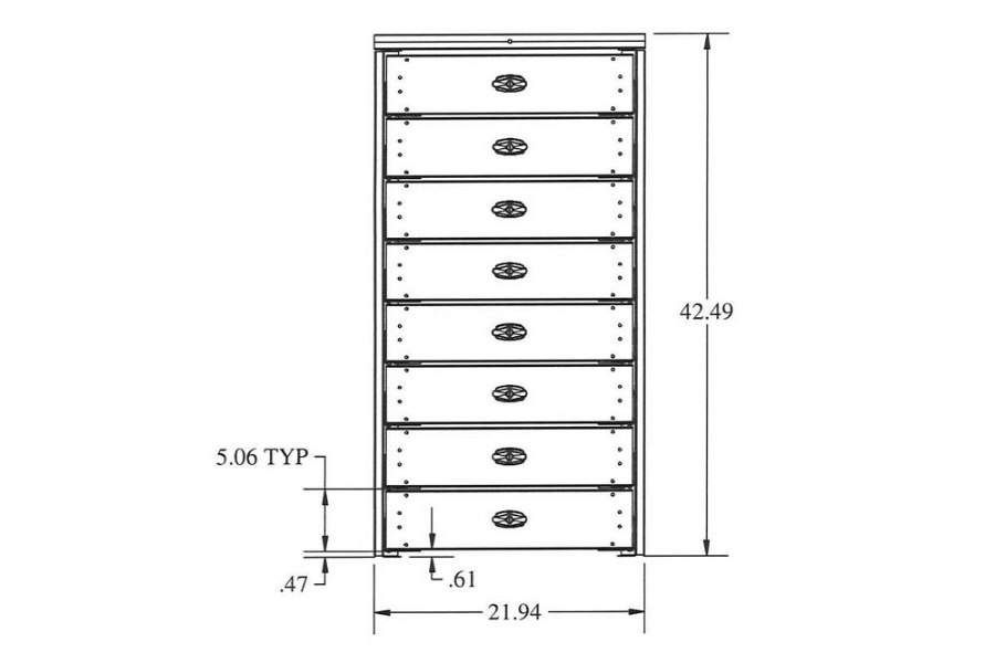 Picture of Stellar 8 Drawer Toolbox Systems