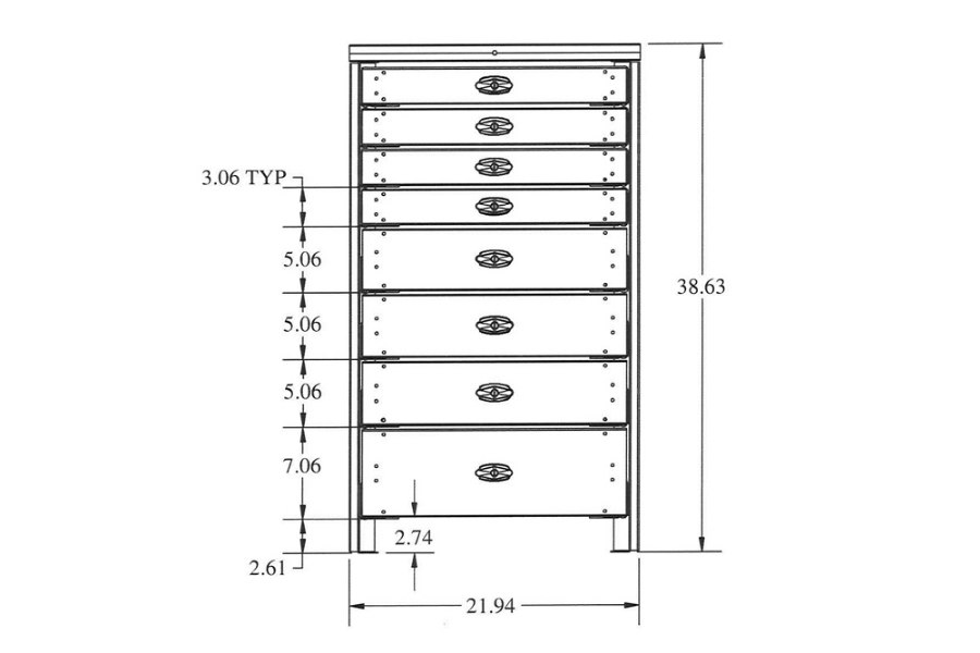 Picture of Stellar 8 Drawer Toolbox Systems