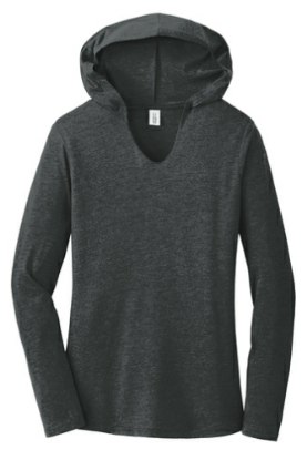 Picture of District Women's Perfect Tri Long Sleeve Hoodie Shirt