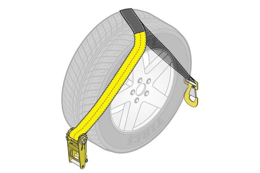 Picture of AW Direct Tie Down Strap with Flat Hook