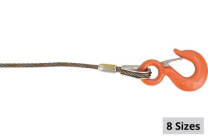 Picture of Lift-All Imported Fiber Core Wire Rope - Hook and Latch