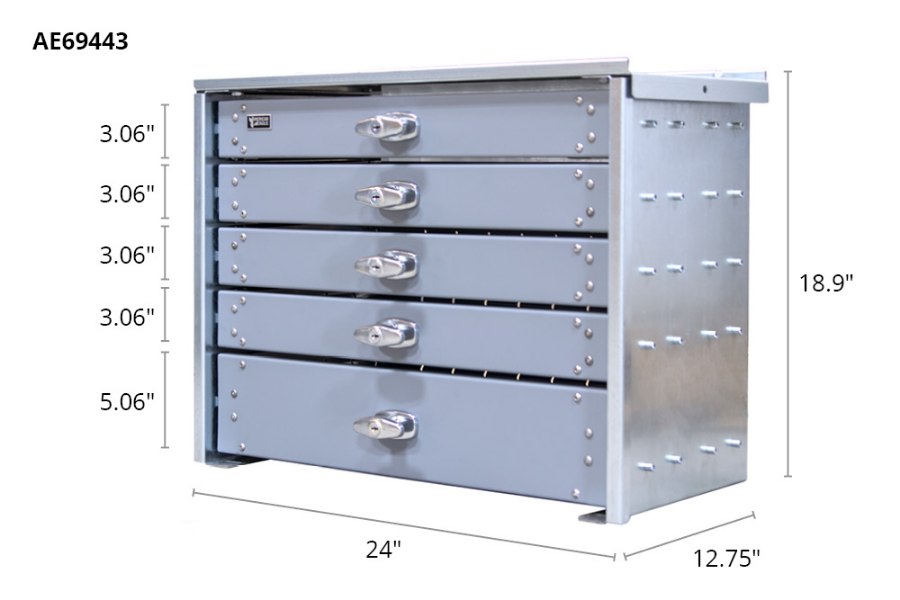 Picture of Stellar 5 Drawer Toolbox Systems