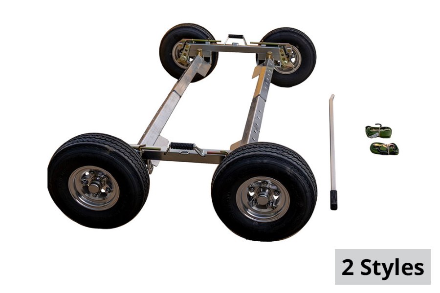 Picture of Collins G7 Hi-Speed Dolly PRO T10 Aluminum Cross Rails, Hubs, Wheels & Pry Bar