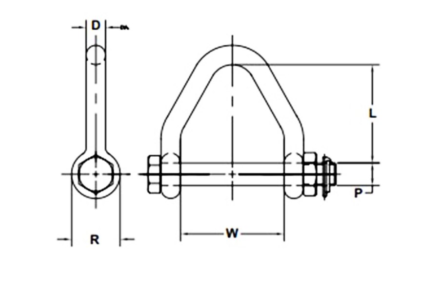 Picture of Columbus McKinnon Alloy Web Sling Shackle