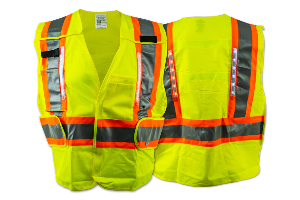 Picture of NiteBeams Hi-Vis 5 Point Breakaway LED Vest, Class 2