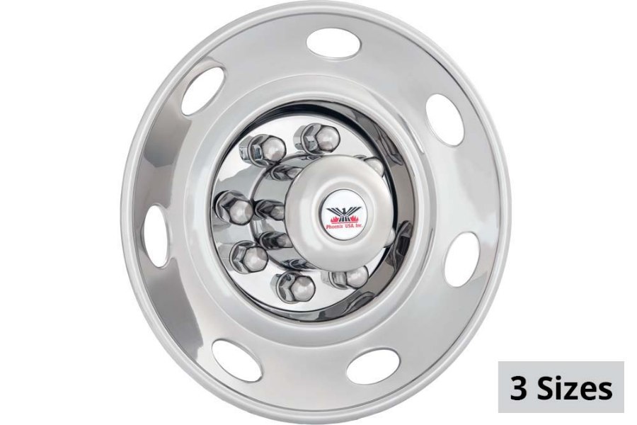 Picture of Phoenix Stainless Steel D.O.T. Single Wheel Simulator 16" 8 Lug 2WD Wheels '92 - Current Ford E250 / E350