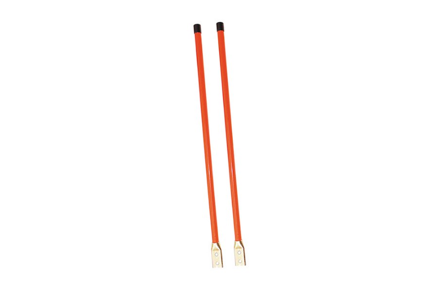 Picture of S.A.M. 3/4" Fluorescent Orange Bolt-on Bumper Marker Sight Rods w/Hardware